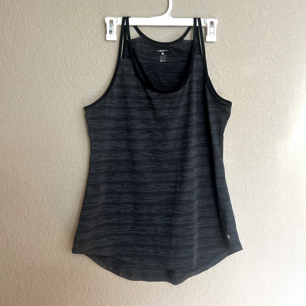 Gray and Black Women’s Athletic Tank Size M